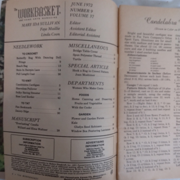 Vintage The Workbasket Magazine Patterns Recipes Ephemera Craft Crafting - Picture 9 of 10